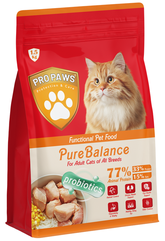 PROPAWS Pure Balance Dry Food For Adult Cats 1.5 Kilogram